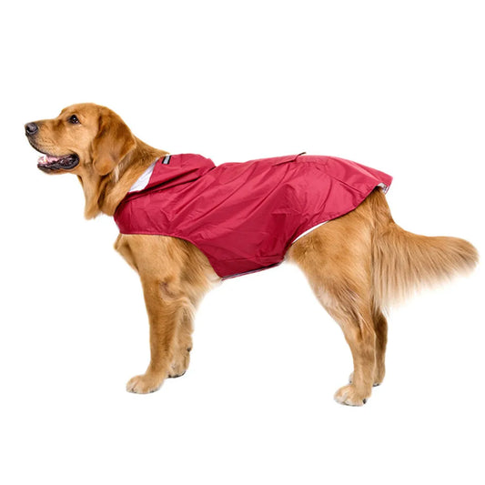 Dog Raincoat Reflective Waterproof Poncho for Outdoor Walks