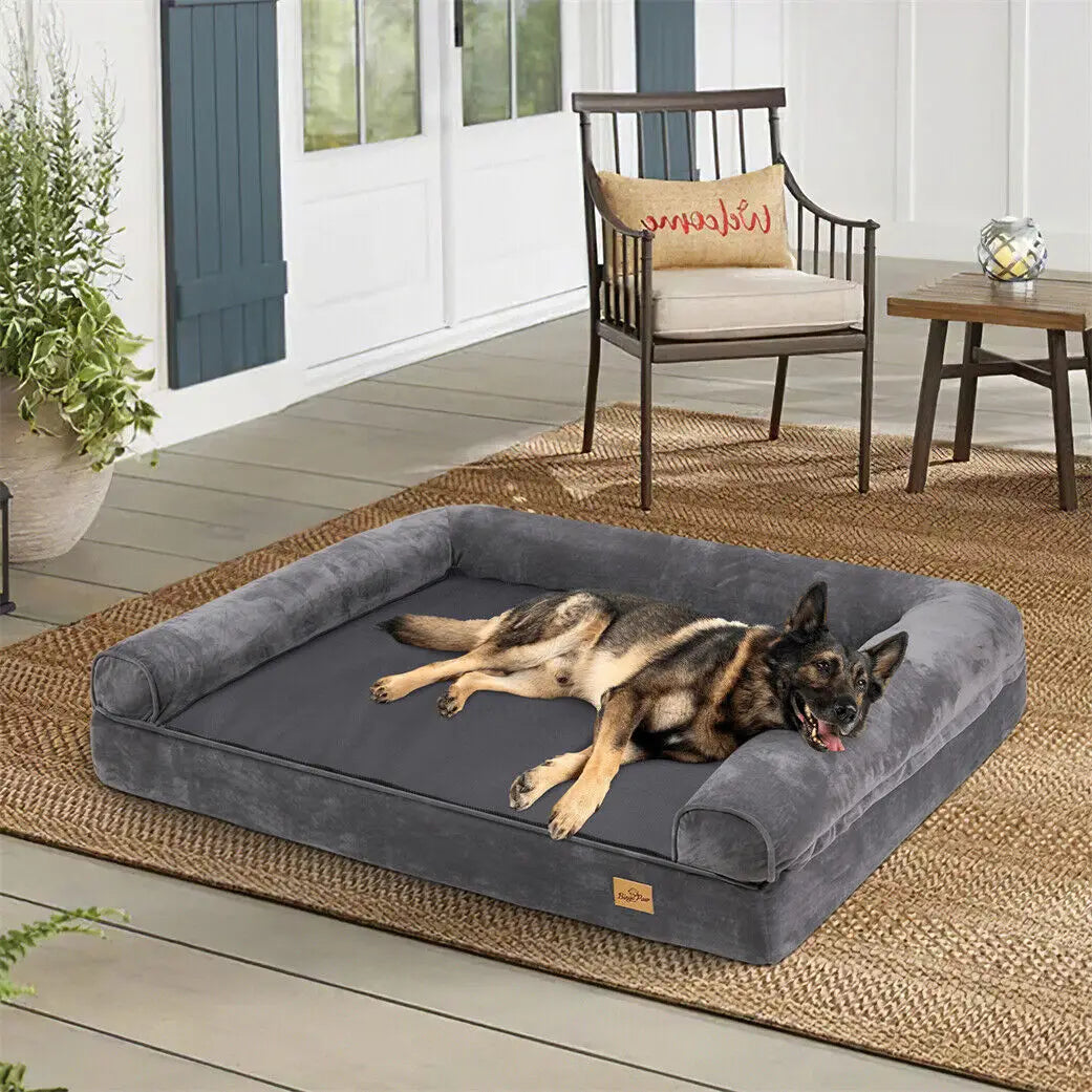 BINGOPAW Orthopedic Dog Bed Plush Mattress With Removable Washable Cover