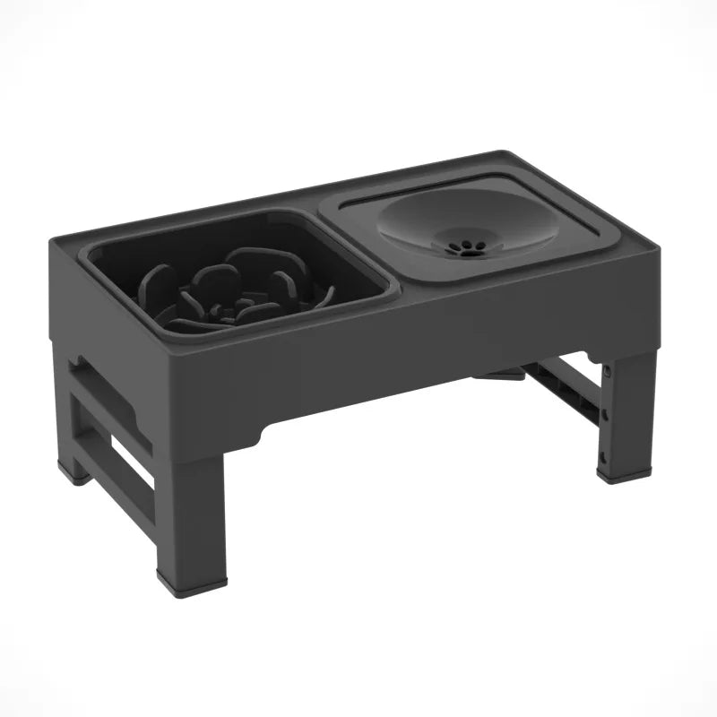 TWISTER.CK 3 in 1 Stainless Steel Slow Feed Water Bowls for Dogs and Cats