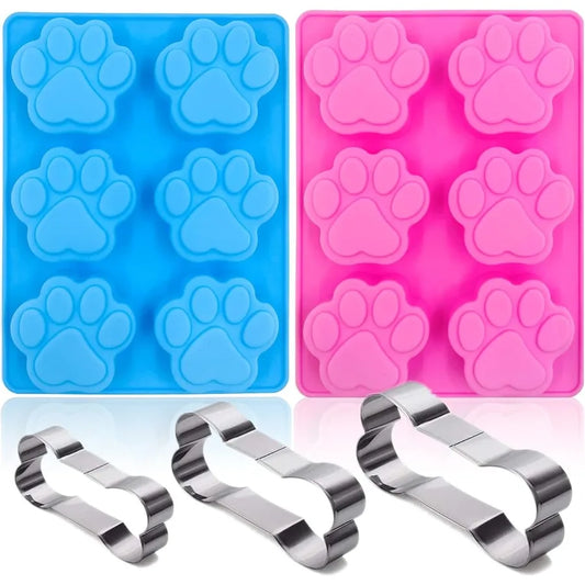 Silicone Dog Paw Mold Set and Stainless Steel Bone Cutters