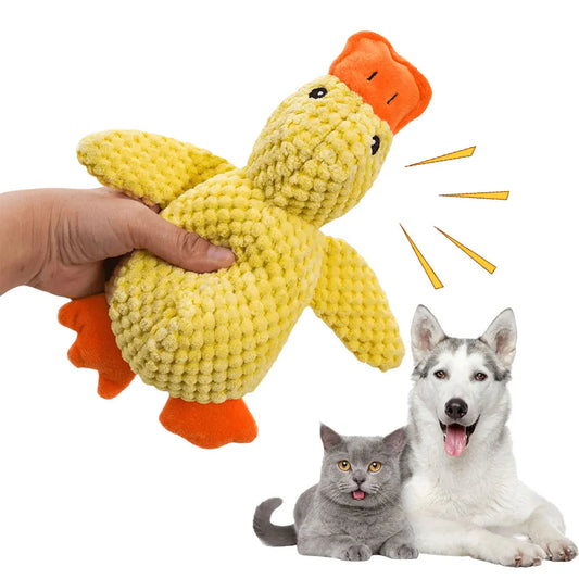 Shunmaii Dog Calming Duck Chew Toy With Quacking Sound