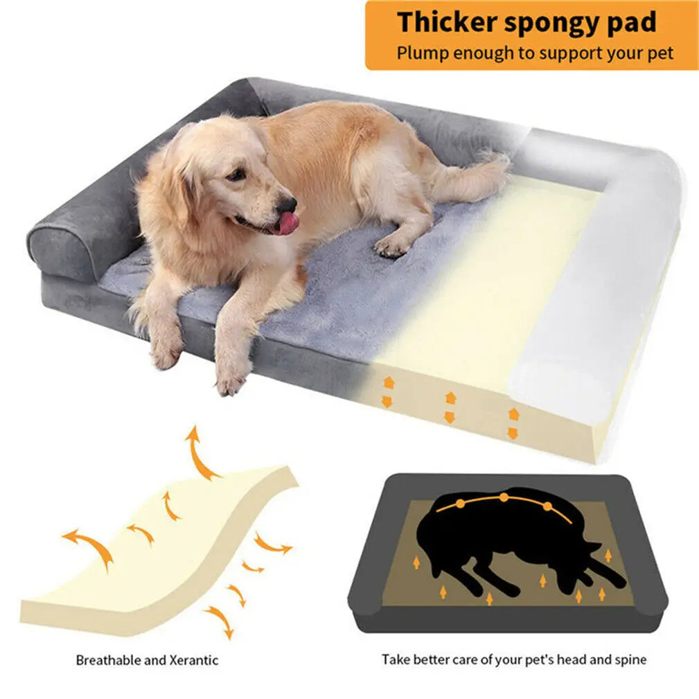 BINGOPAW Orthopedic Dog Bed Plush Mattress With Removable Washable Cover